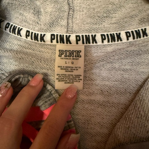Vintage PINK Victoria's Secret 2000s Hoodie limited edition - Picture 2 of 2